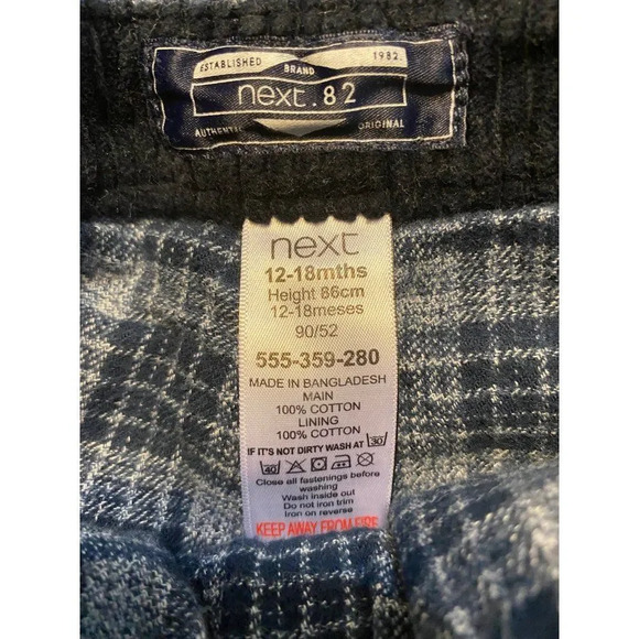 BABY CORDUROY OVERALLS - BLUE - 12-18 MONTHS - PERFECT CONDITION - Picture 8 of 8